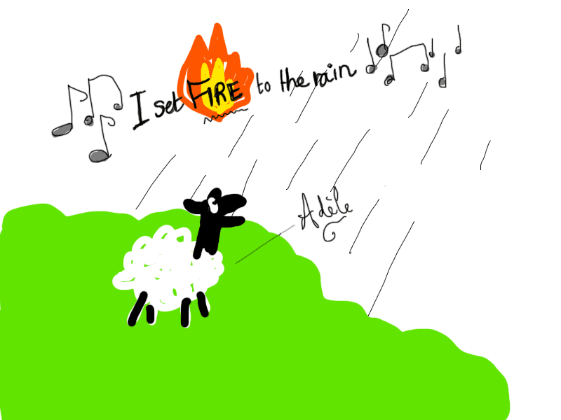 Sheep singing Adèle
