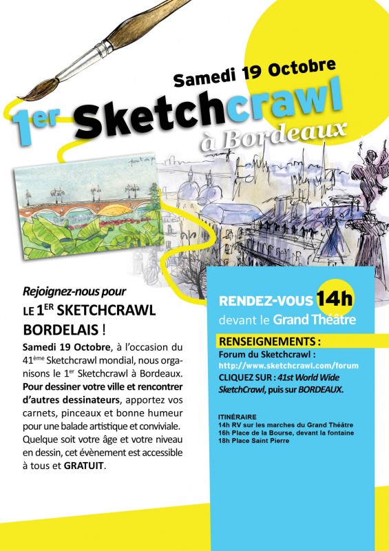 Sketchcrawl à Bordeaux !