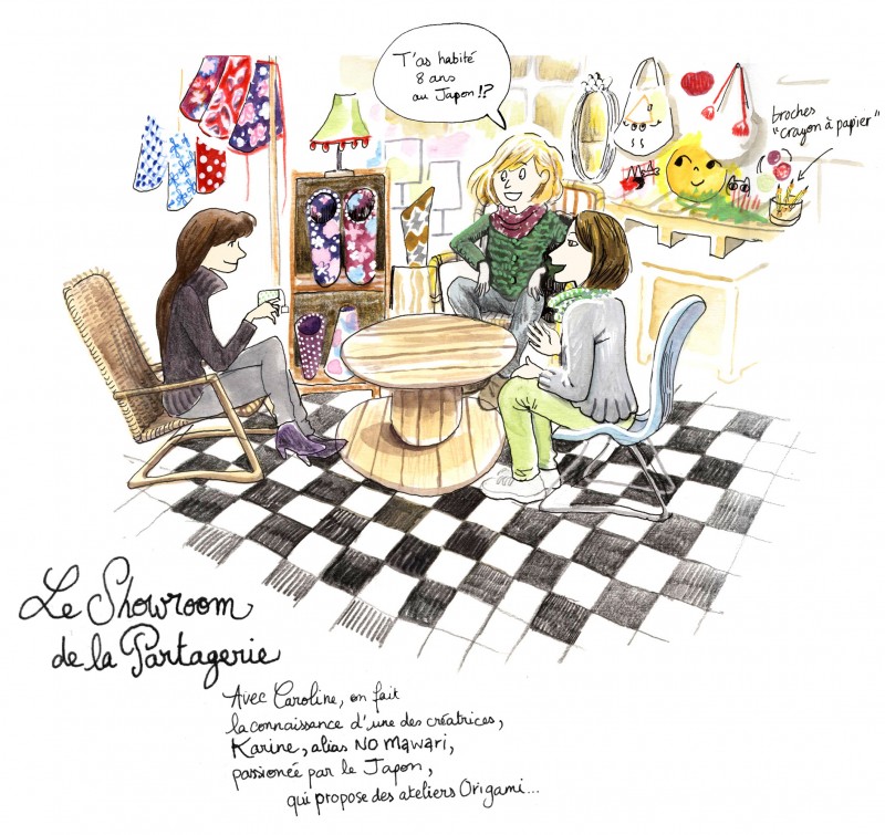 Julie Blaquié illustration Bordeaux, ateliers, carnet de voyage