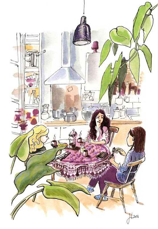 la grosse situation, Julie Blaquié illustration Bordeaux, Caroline Cochet