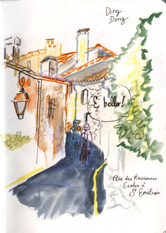 Sketchcrawl St Emilion, Sketchcrawl Bordeaux, Julie Blaquie Bordeaux, Urban Sketchers