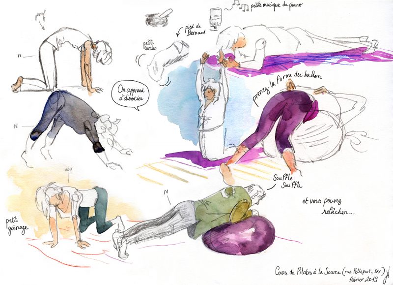 Illustration bordeaux, Elles St Jean, Julie Blaquié, Daniela Pasinetti, pilates bordeaux